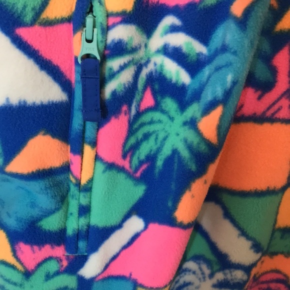 Chubbies Reversible 1/4 Zip Snap Fleece Nylon Pullover - Picture 9 of 13